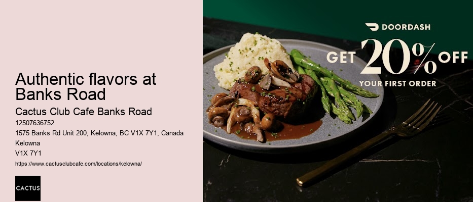 Kelowna restaurant with chef-driven cuisine