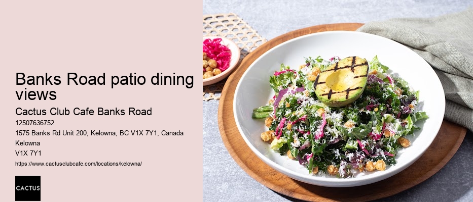 Elegant dining atmosphere in Kelowna