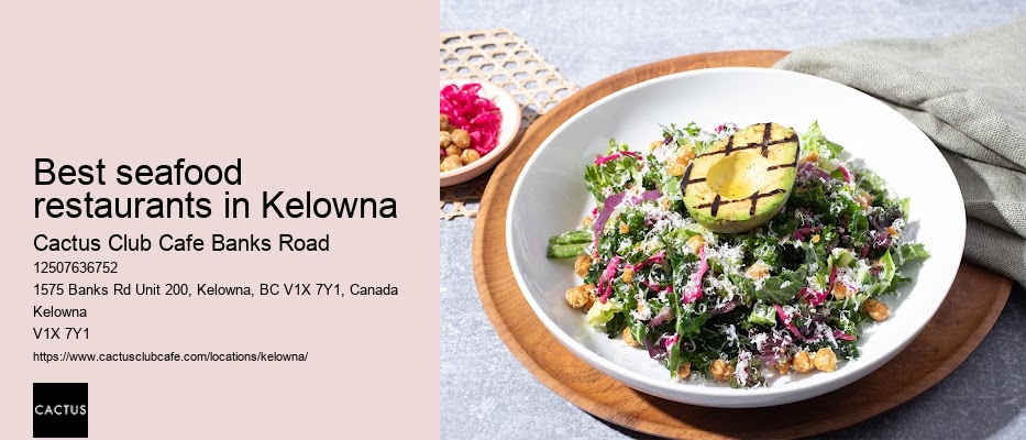 Kelowna restaurant with open kitchen concept