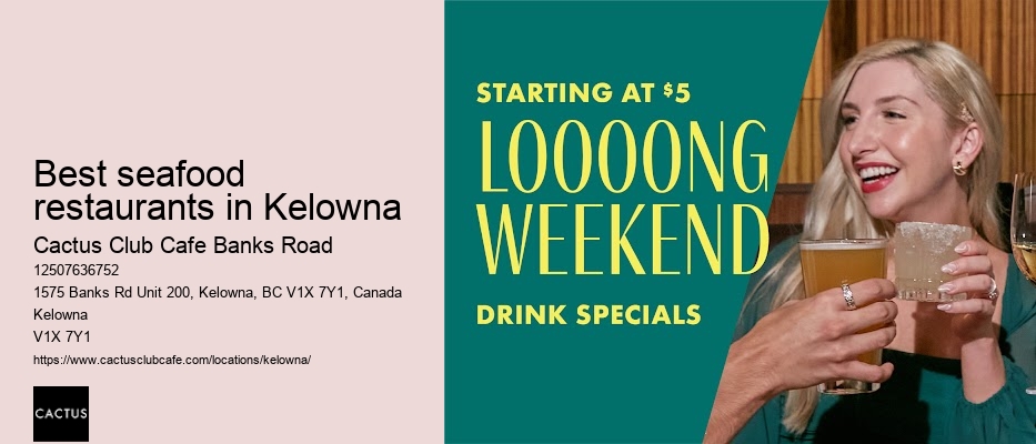 Kelowna restaurant with gourmet pizzas