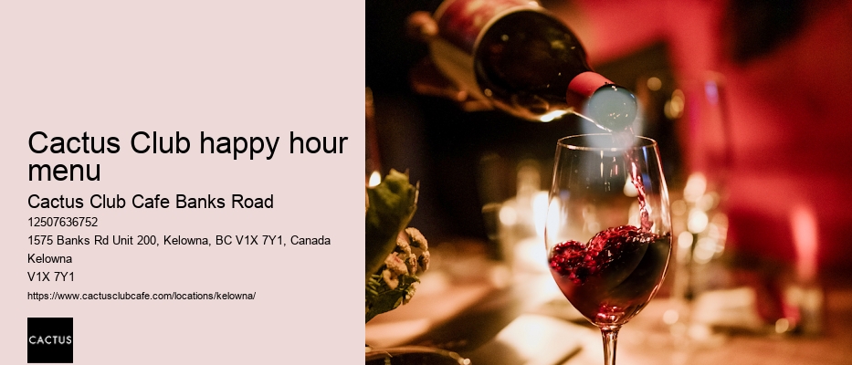 Banks Road happy hour specials