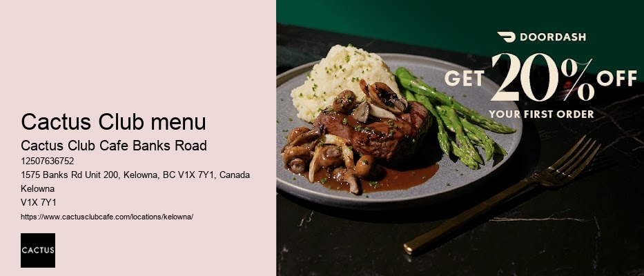 Cactus Club Cafe Banks Road reservation availability