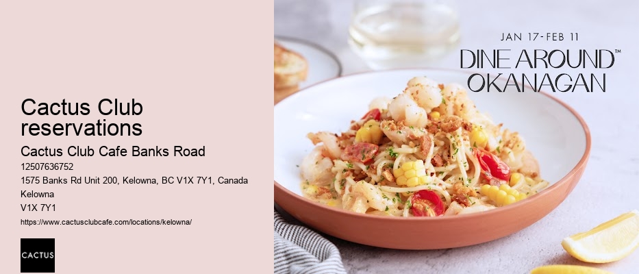 Kelowna restaurant with fusion cuisine
