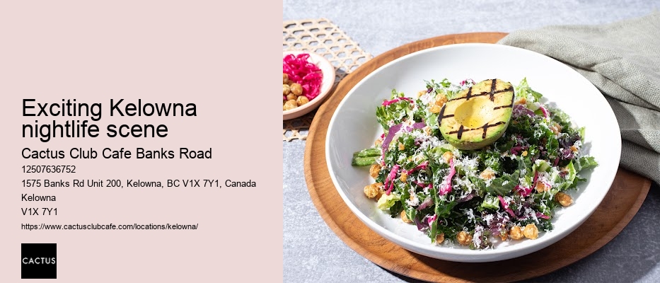 Kelowna restaurant with elegant ambiance