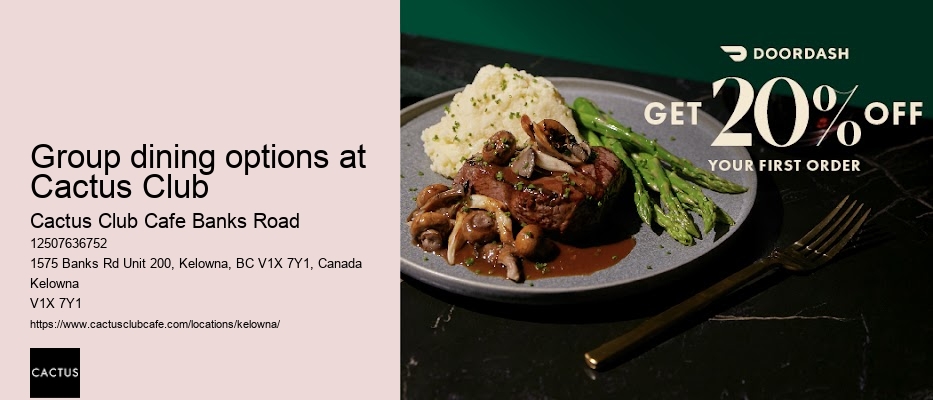 Cactus Club menu prices