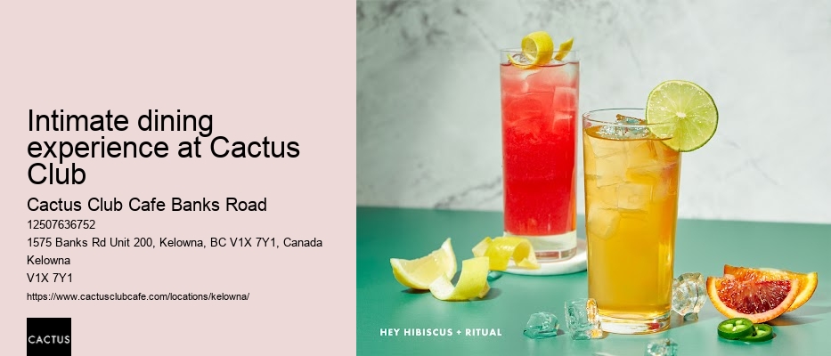 Cactus Club Cafe Banks Road atmosphere