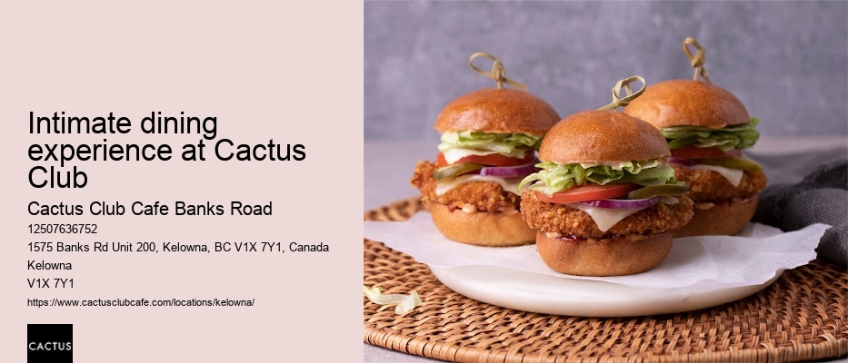 Cactus Club Cafe Banks Road reservation inquiry