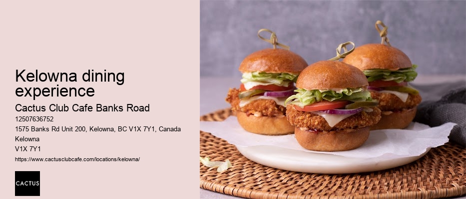 Cactus Club Cafe Banks Road virtual menu tour