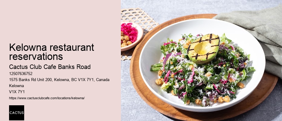Kelowna outdoor dining recommendations