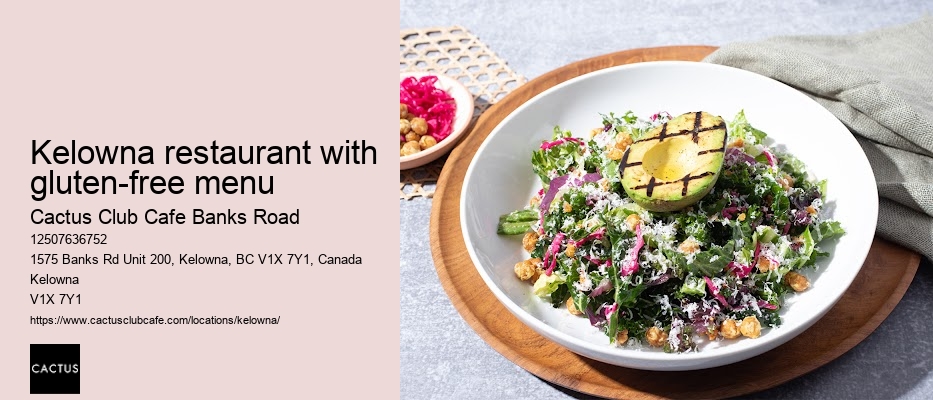 Kelowna restaurant with lunch specials