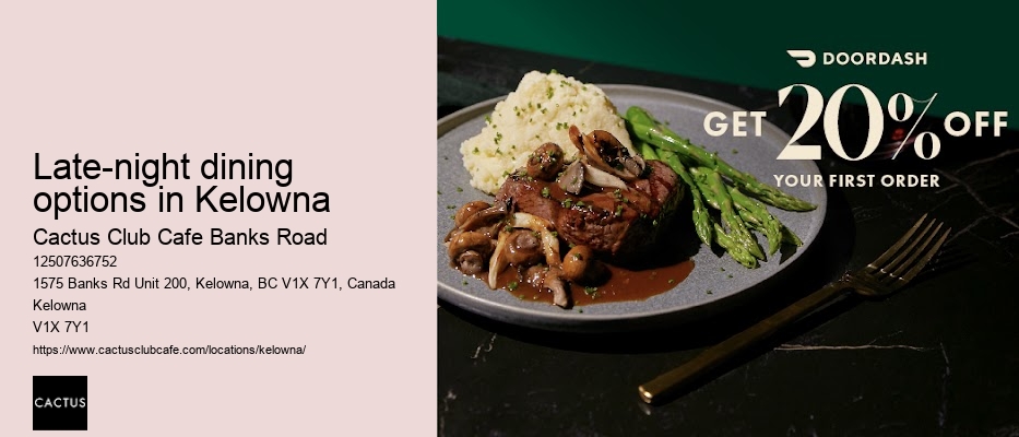 Kelowna fine dining restaurants