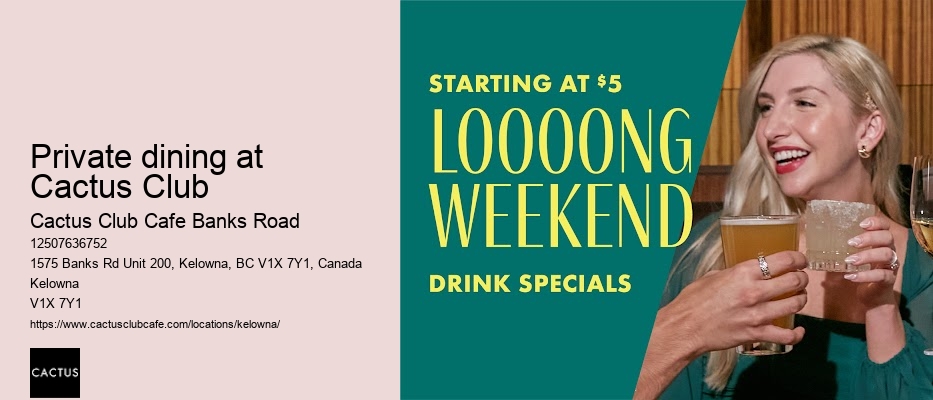Kelowna restaurant with late-night dining