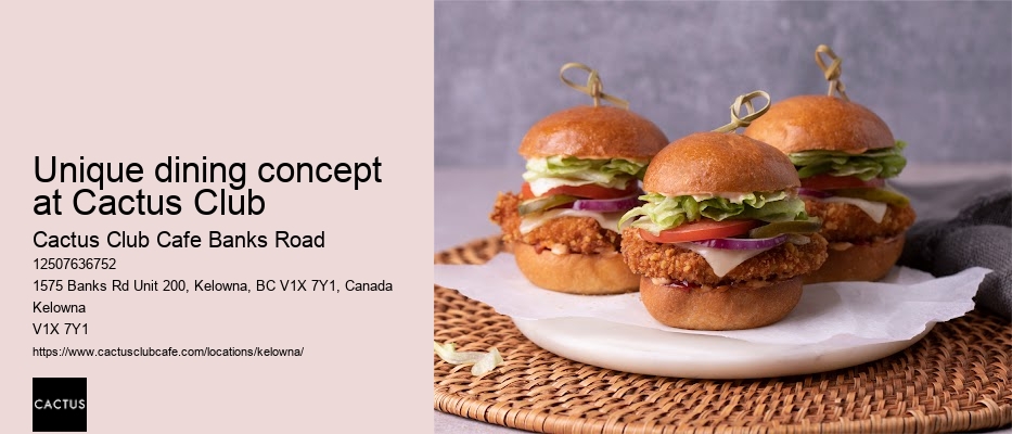 Kelowna restaurant with immersive dining experience